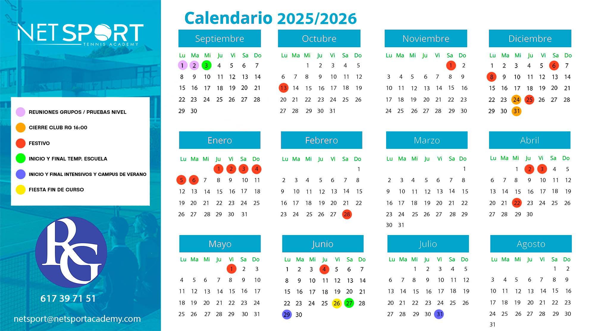 Calendario NSTA 25-26